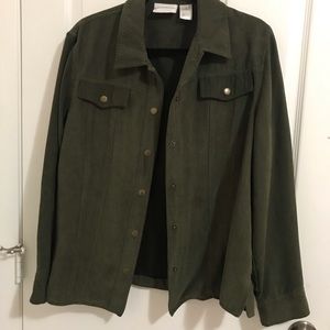 Green Army Military Oversized Jacket